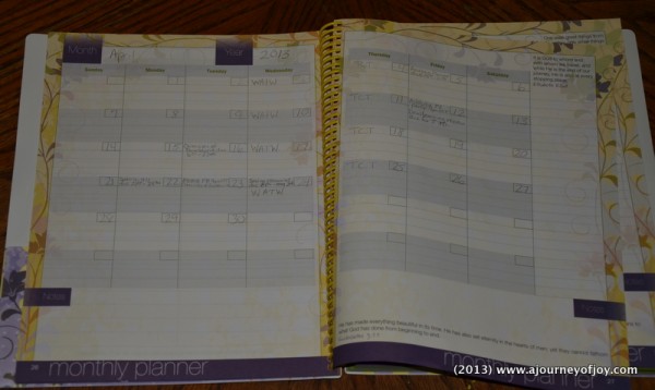 Inside the Ultimate Homeschool Planner.